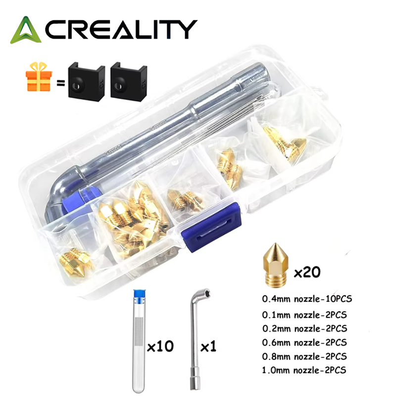 Creality Printer Ender 3 - CREALITY 20 Stuks MK8 Messing Mondstuk