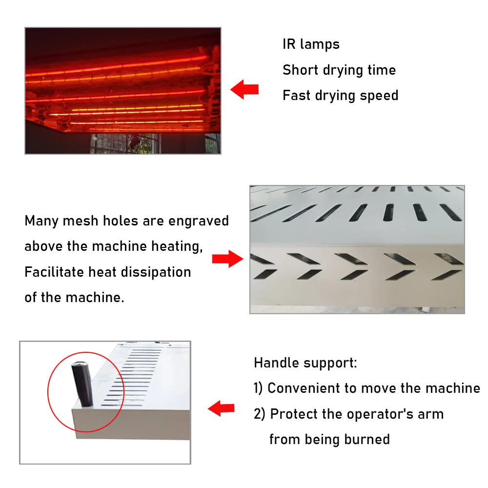 Flash Dryer Screen Print - 1600W Temperatuur Smart Control Zeefdruk Flash
