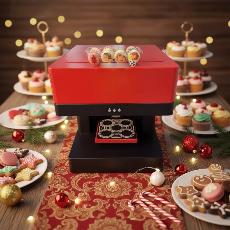 3D Printing Commercial Use - Multifunctionele 3D-koffie-pizza-printer Eetbare inkt 5-18 cm