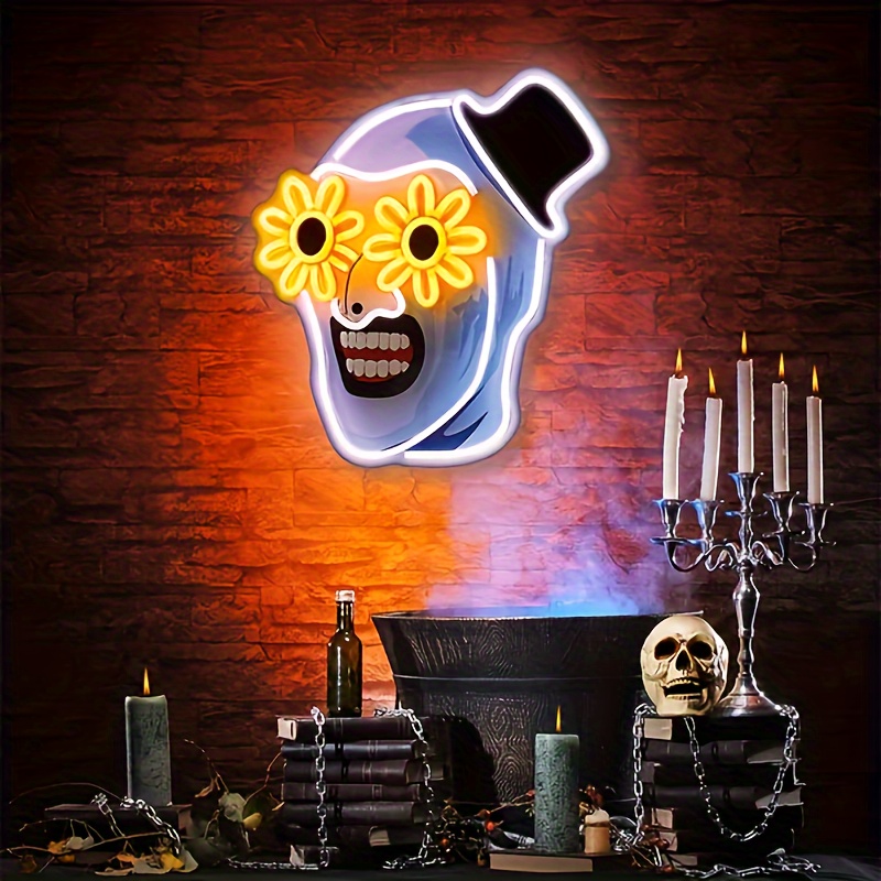 Commercial Wall Printing - Terriifier UV Gedrukt Neon Sign Halloween