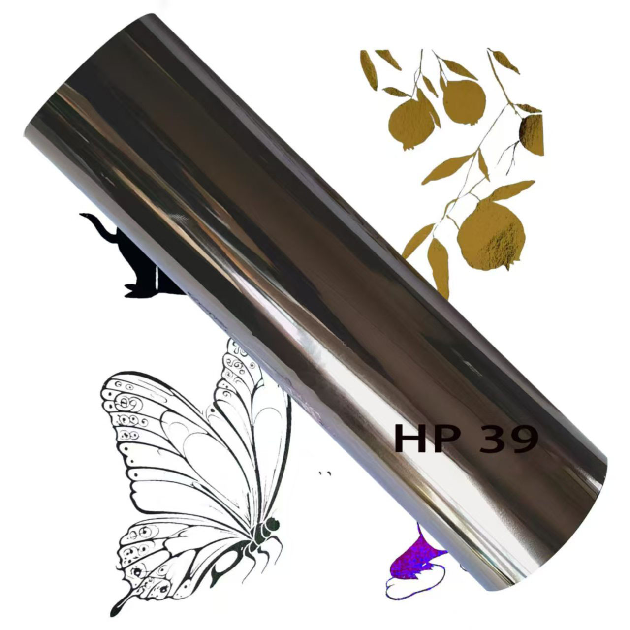 Foil Transfer Machine - 32m×120m Pewter Kleur DIY Hot Stamping