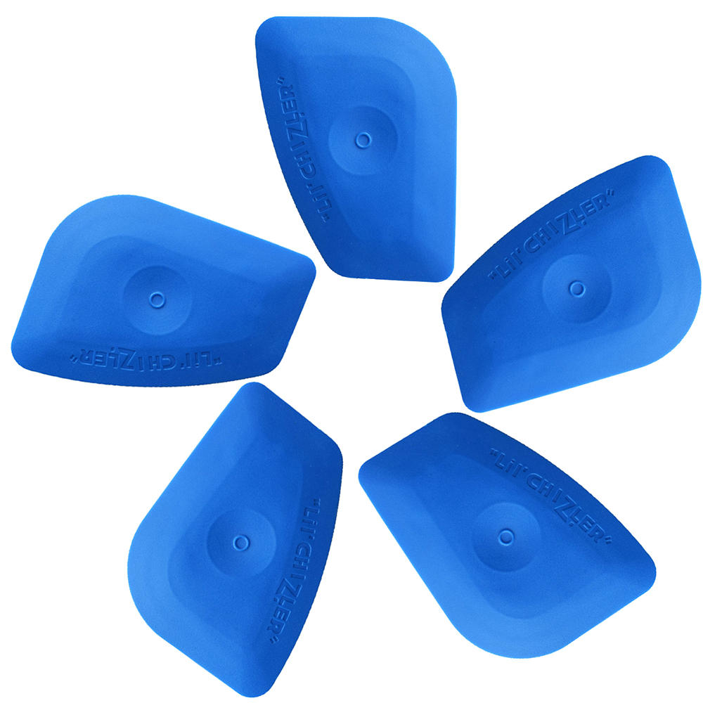 Screen Printing Squeegee - 5 Stuks Blauw Roze Folie Zuigmond