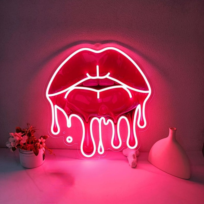 Smeltende lippen UV-geprint ne - Commercial Wall Printing recensie en prijs