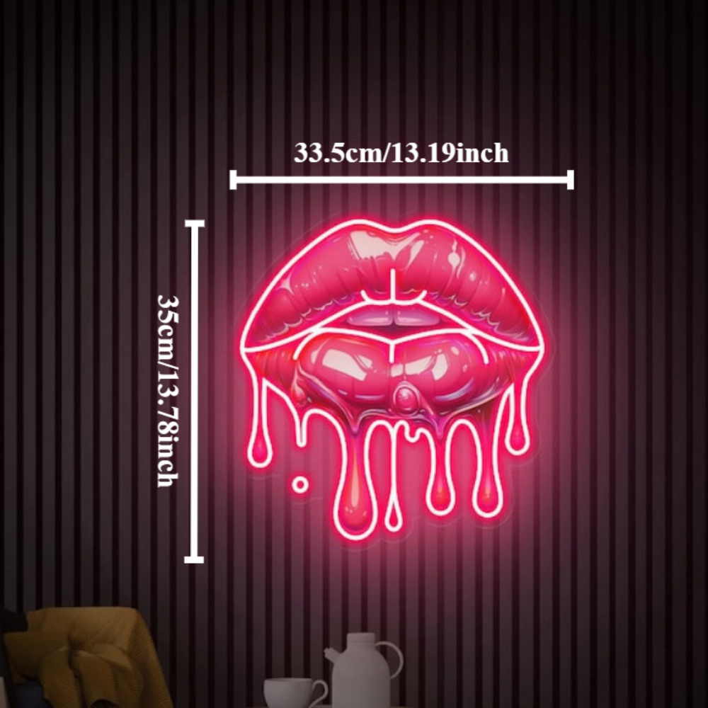 Smeltende lippen UV-geprint ne - Commercial Wall Printing recensie en prijs