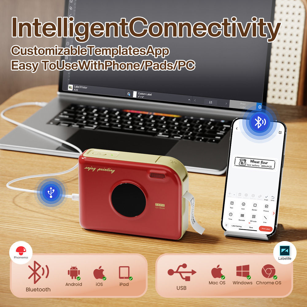Phomemo A30 Labelprinter Minip - Commercial Photo Printer recensie en prijs
