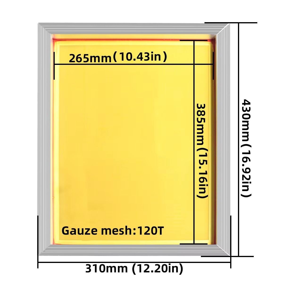 Aluminium zeefdrukframe 43 × 3 - Screen Printing Frame Mesh recensie en prijs